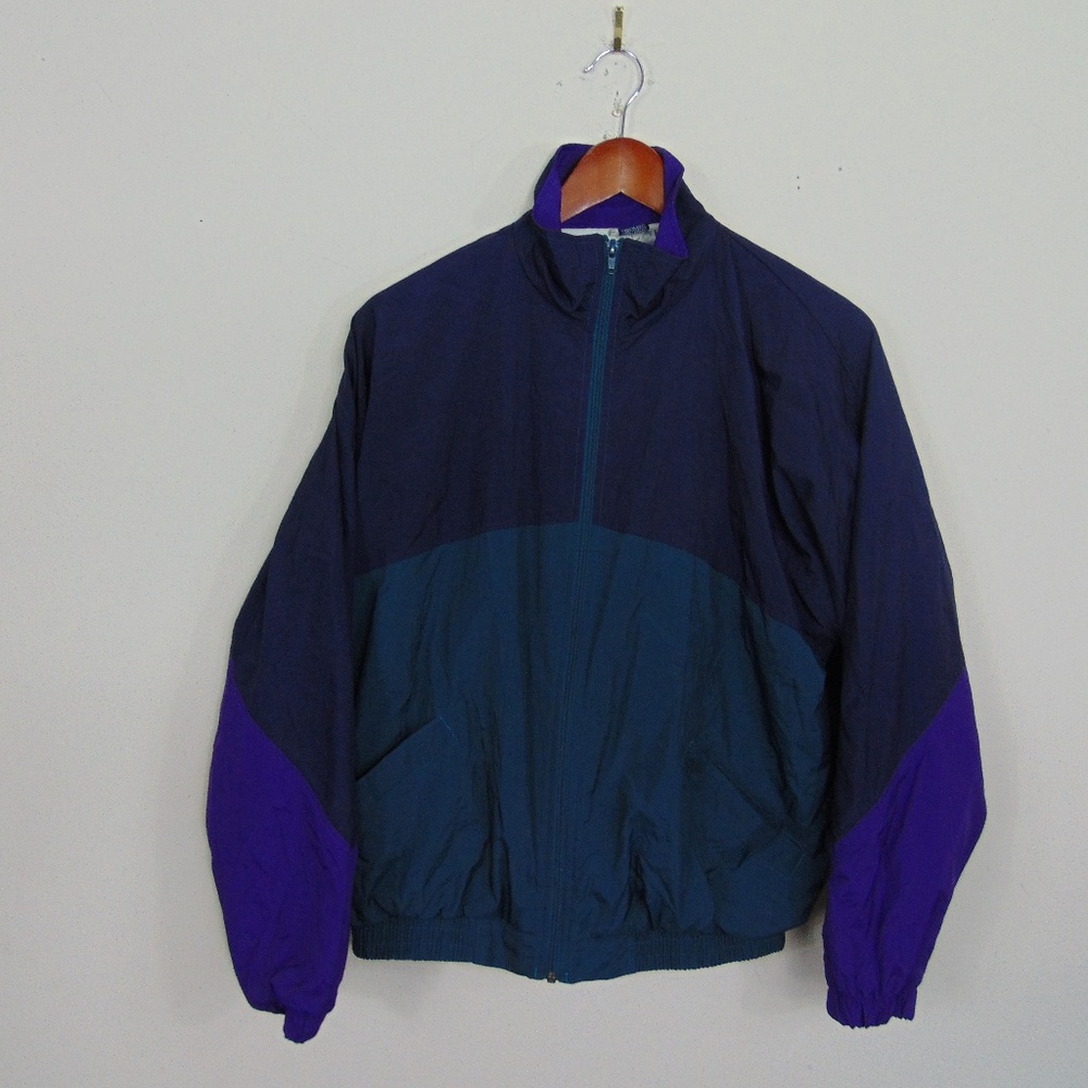 Vintage Color Block Retro Windbreaker Jacket 90s